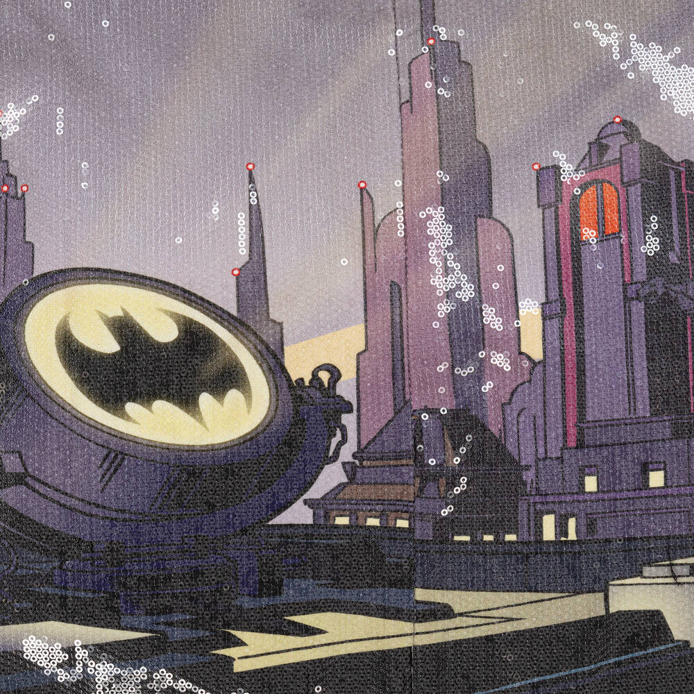 DKNY-Teen Girls Grey Sequin Batman Dress | Childrensalon Outlet