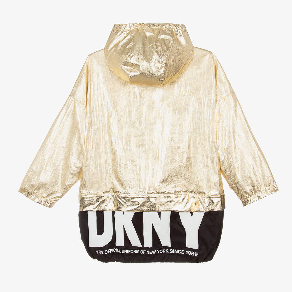 DKNY-Teen Girls Metallic Gold Jacket | Childrensalon Outlet