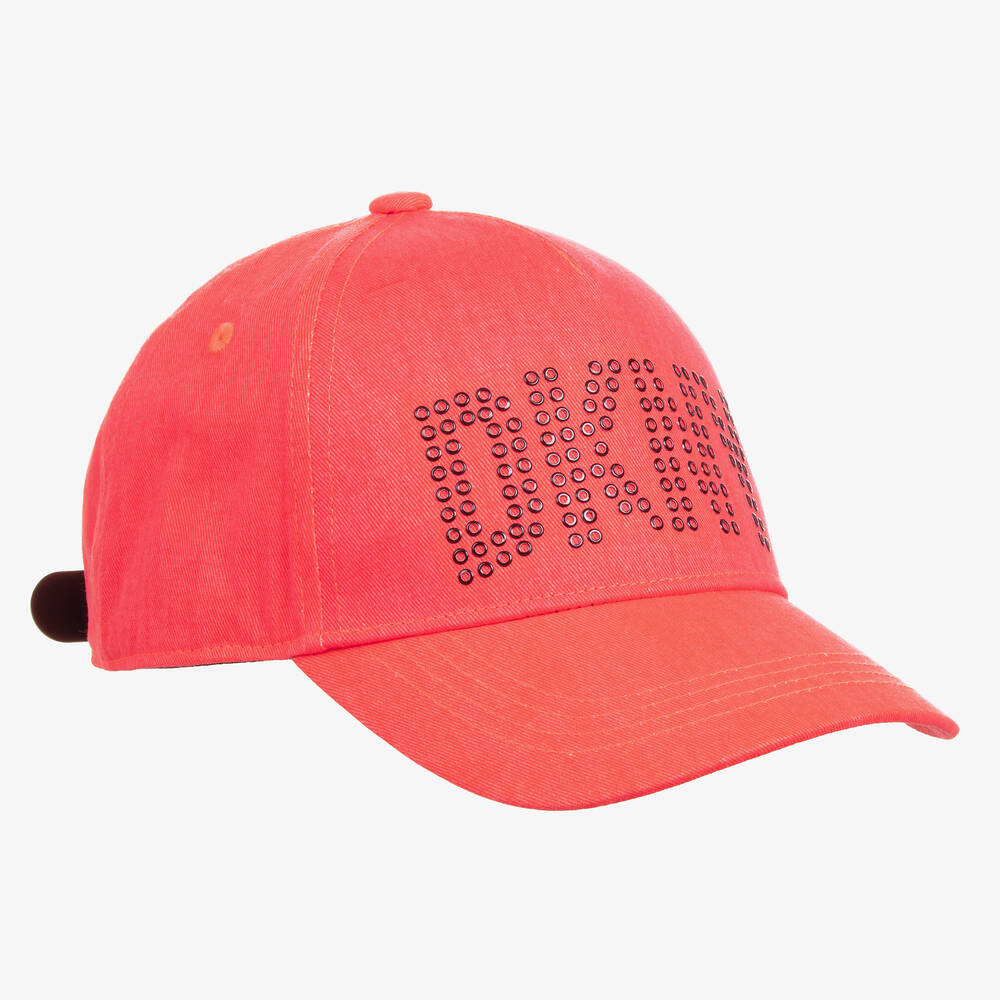DKNY-Teen Girls Neon Pink Studded Cap | Childrensalon Outlet
