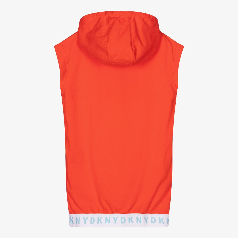 DKNY-Teen Girls Orange Cotton Dress | Childrensalon Outlet