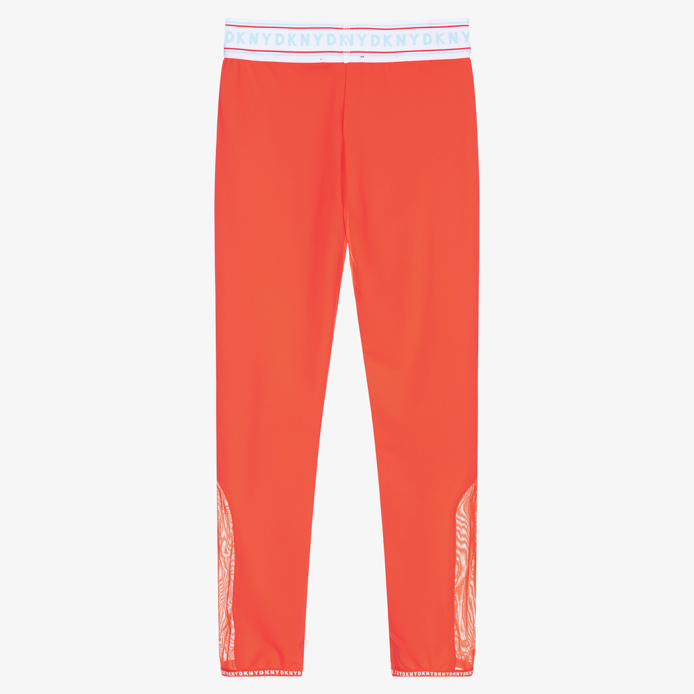 DKNY-Teen Girls Orange Leggings | Childrensalon Outlet