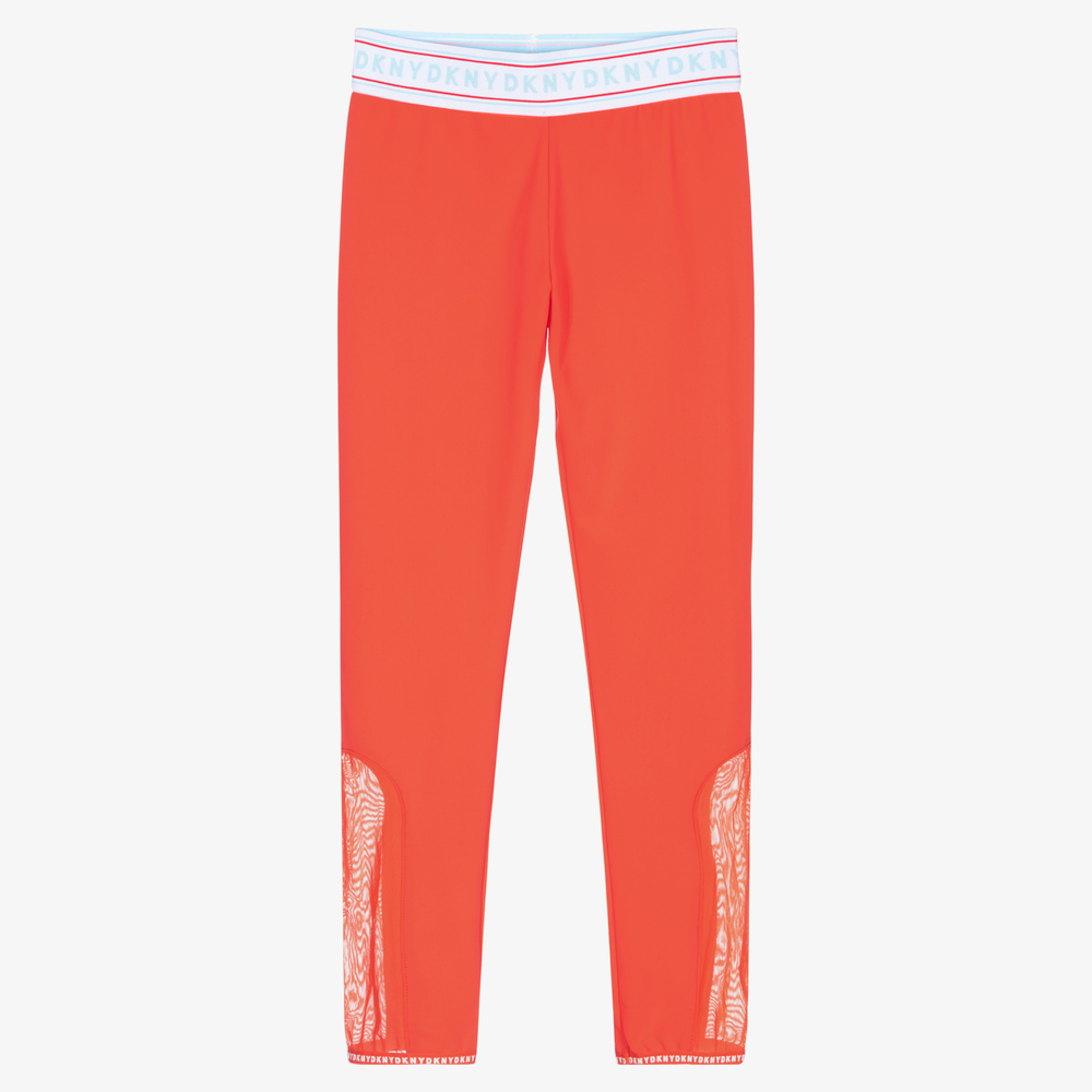 Childrens orange leggings shop