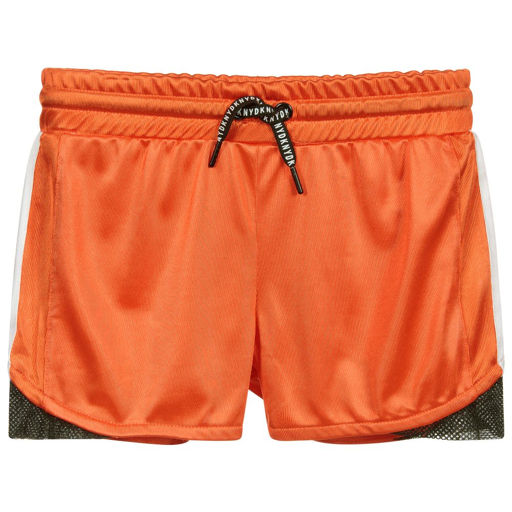 DKNY - Short orange Ado fille | Childrensalon