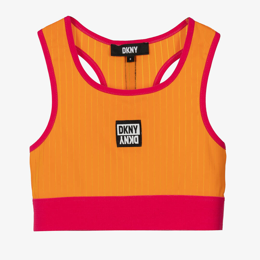 Haut de sport orange ado fille