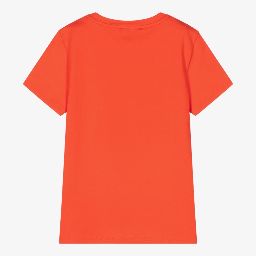 DKNY - Teen Girls Orange Logo T-Shirt | Childrensalon Outlet