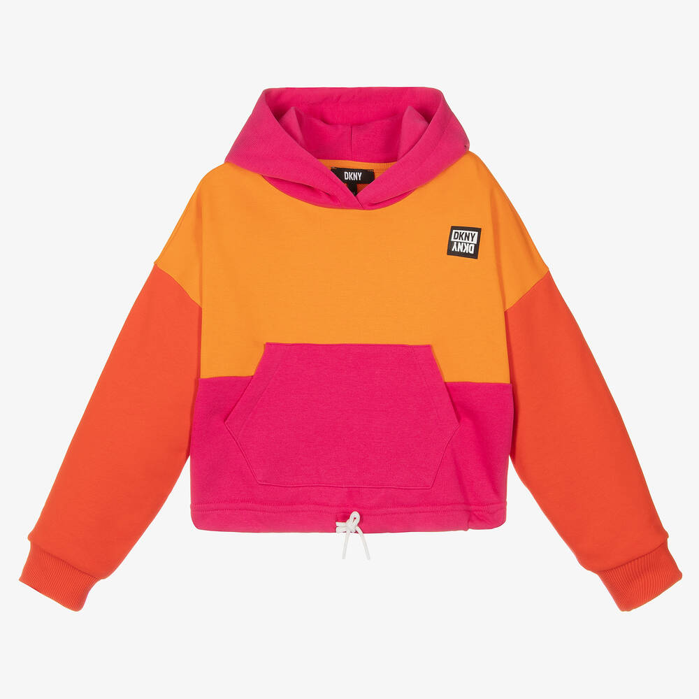 DKNY - Teen Kapuzenpulli in Orange & Pink | Childrensalon