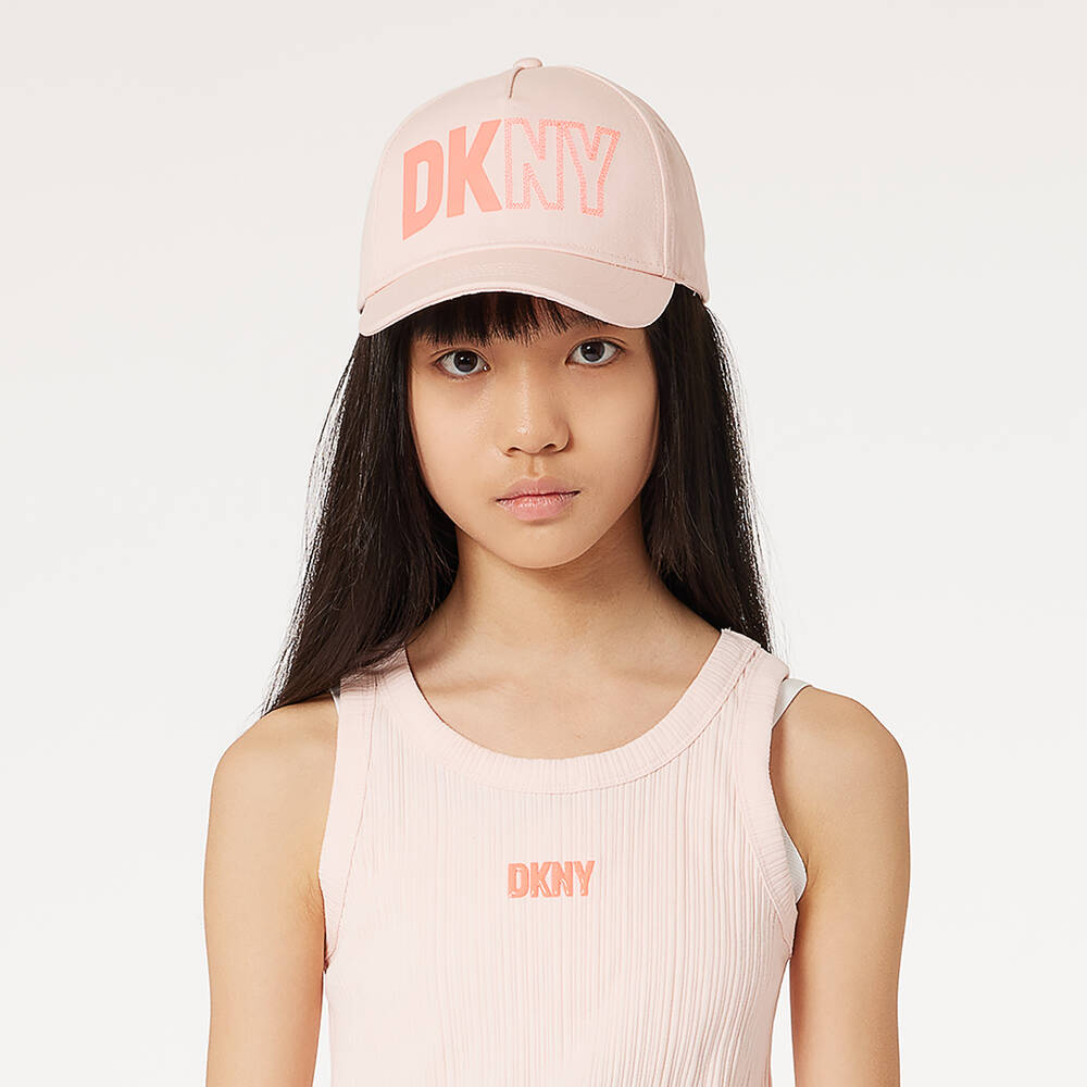 DKNY-Teen Girls Pink Cotton Cap | Childrensalon Outlet