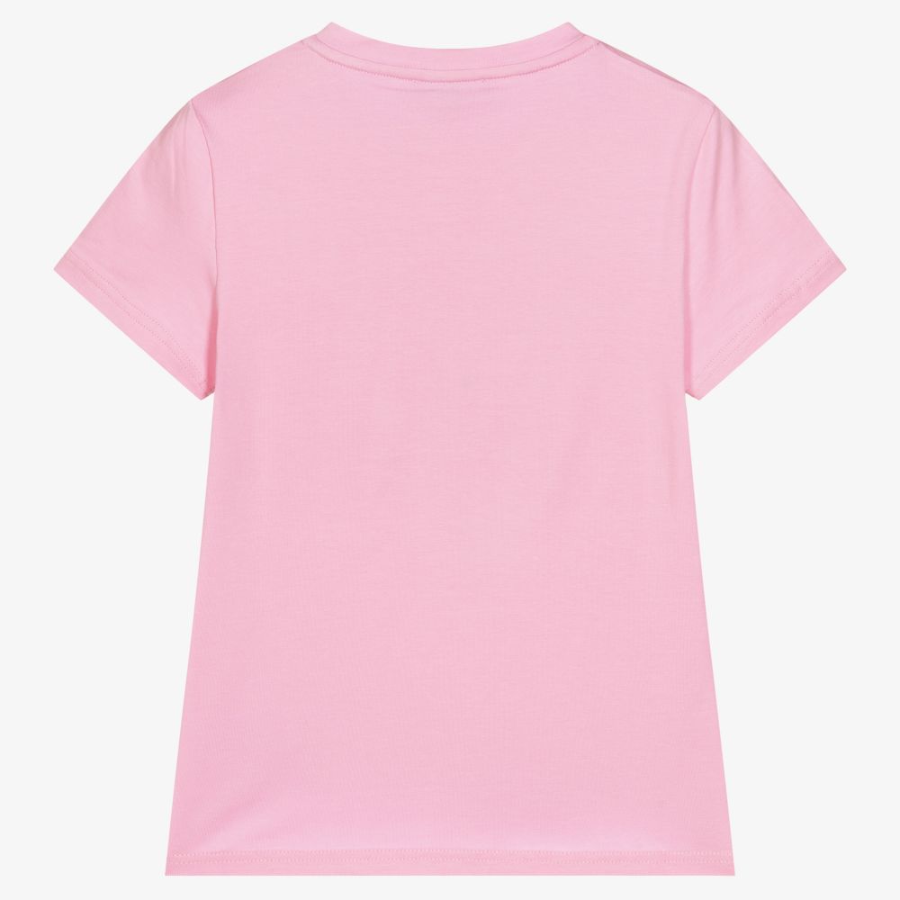 DKNY-Teen Girls Pink Logo T-Shirt | Childrensalon Outlet