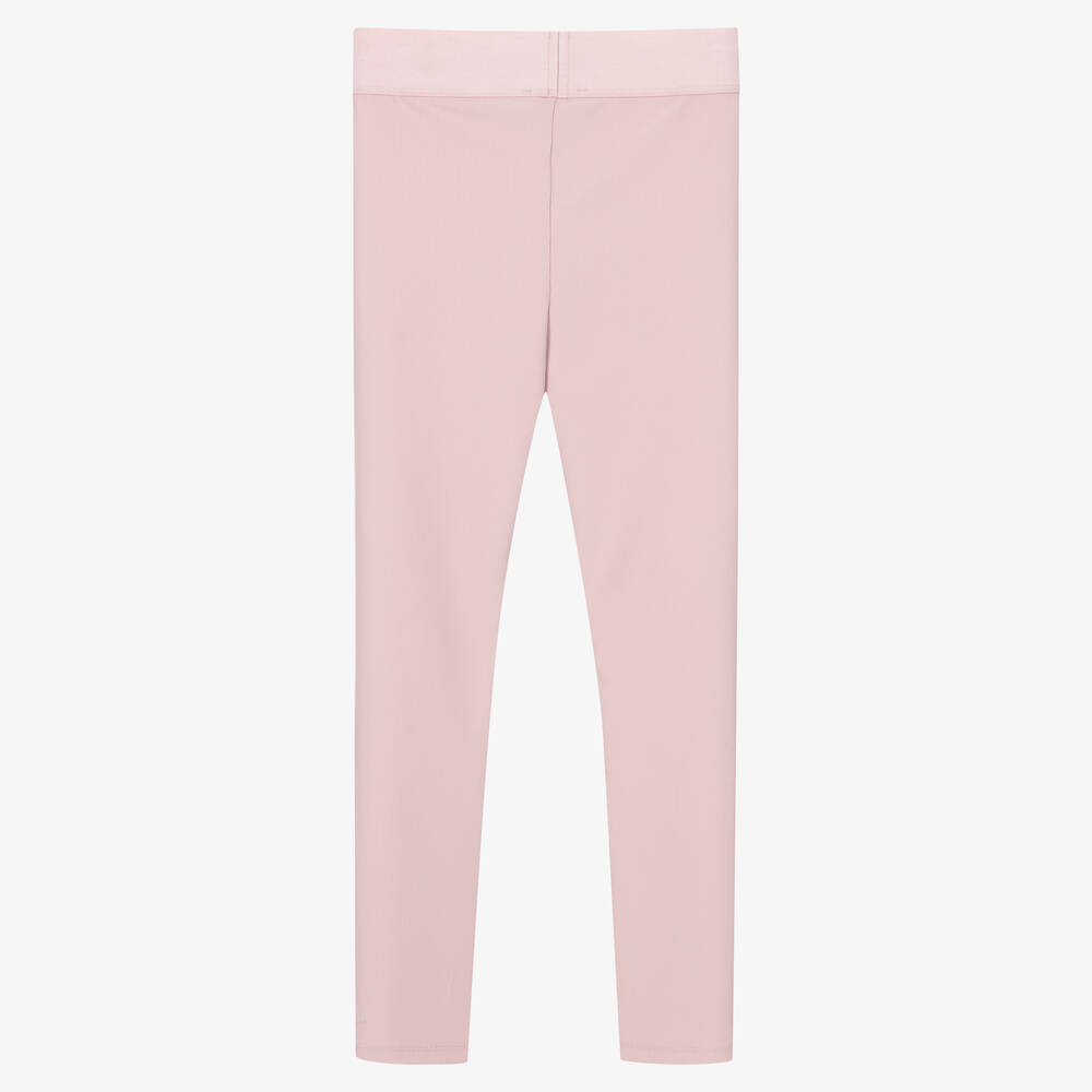 DKNY-Teen Girls Pink Ribbed Leggings | Childrensalon Outlet