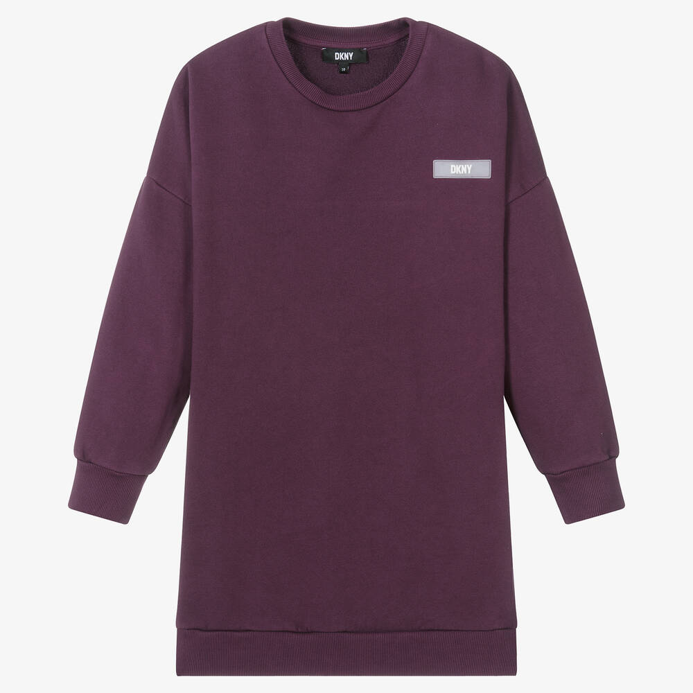 DKNY - Violettes Baumwoll-Sweatshirtkleid | Childrensalon