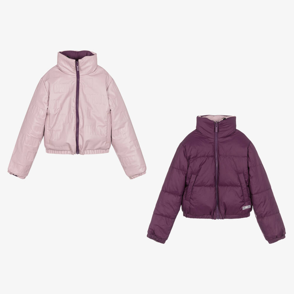 DKNY Doudoune violette r versible ado Childrensalon Outlet