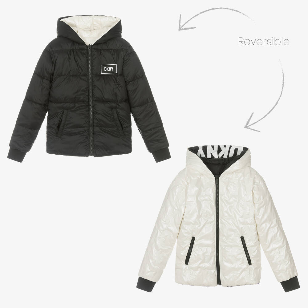 DKNY - Двусторонняя куртка для девочек-подростков | Childrensalon