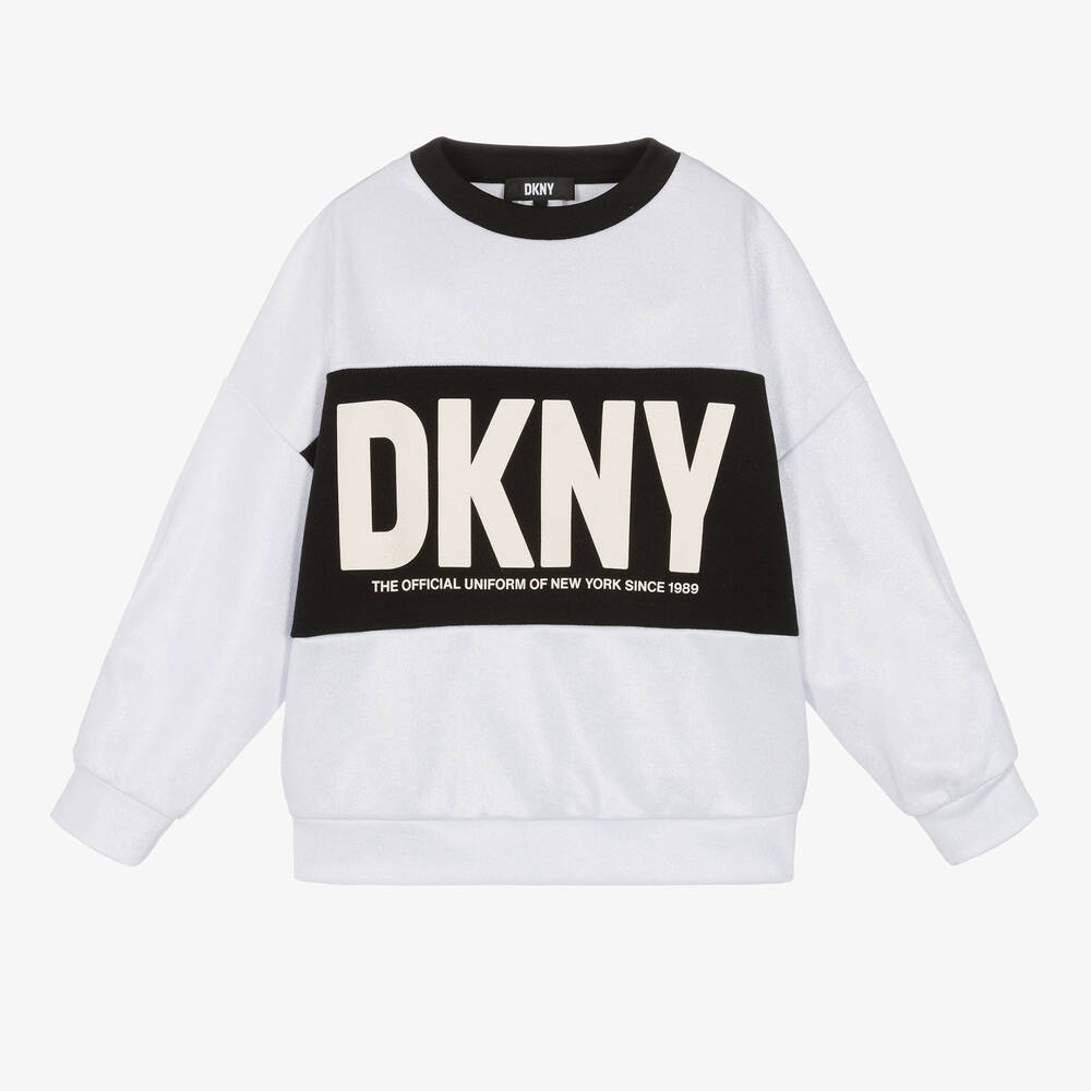 Teen Girls Silver Lurex Sweatshirt