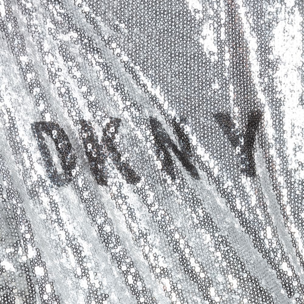 DKNY-Teen Girls Silver Sequin Dress | Childrensalon Outlet