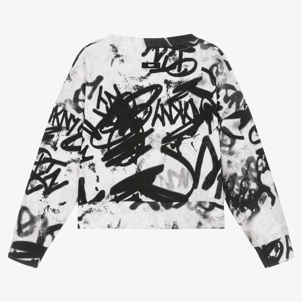 Dkny white sweatshirt cheap