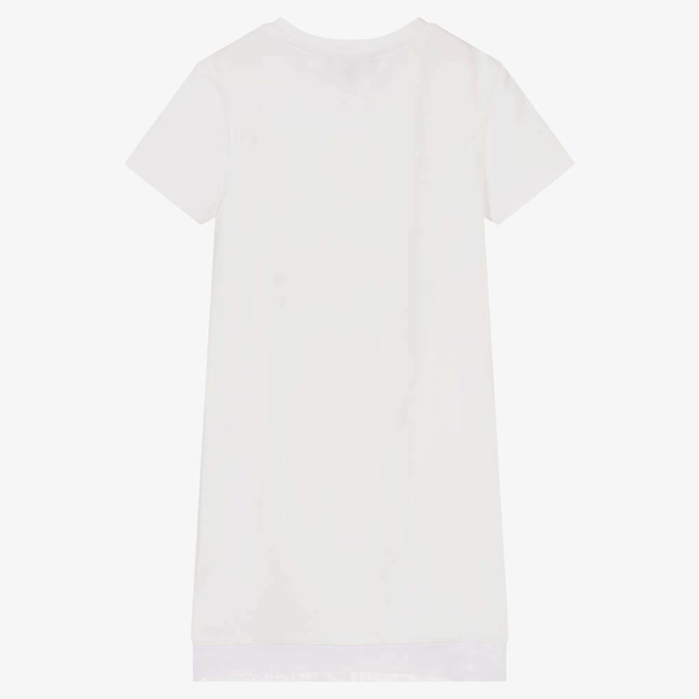 Girls white shop t shirt dress