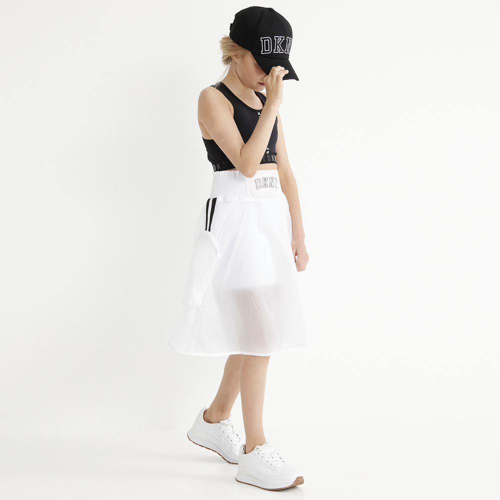 DKNY-Белая нейлоновая юбка для подростков | Childrensalon Outlet