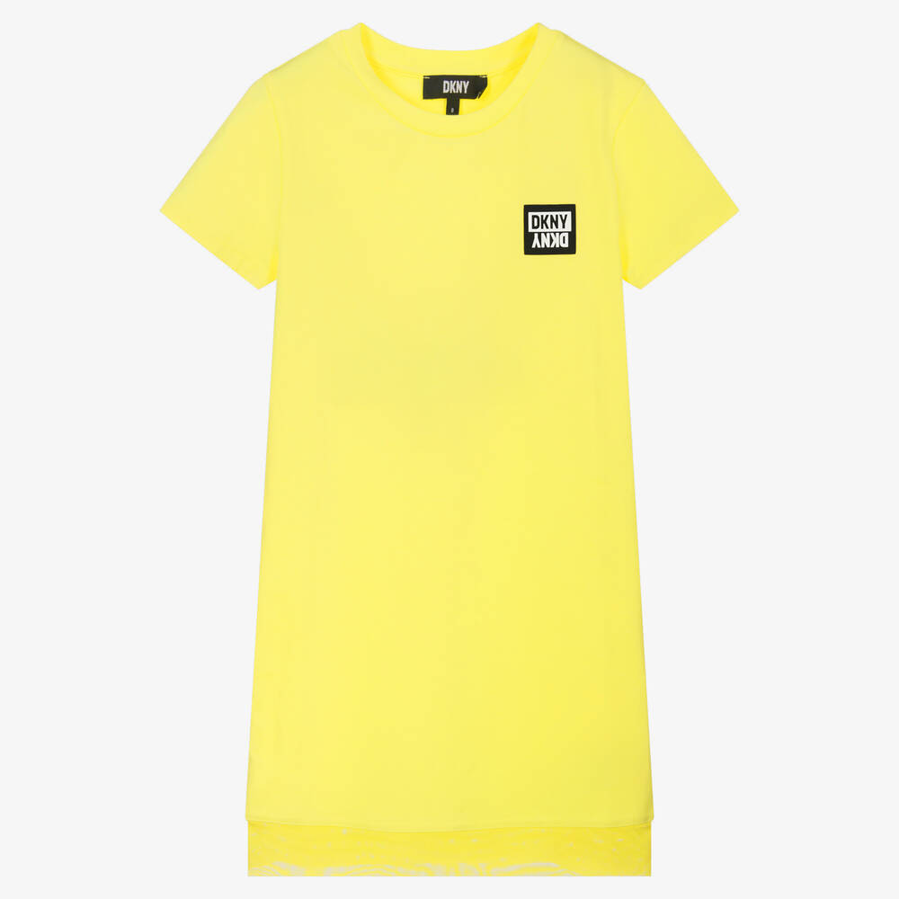 Robe t shirt jaune online
