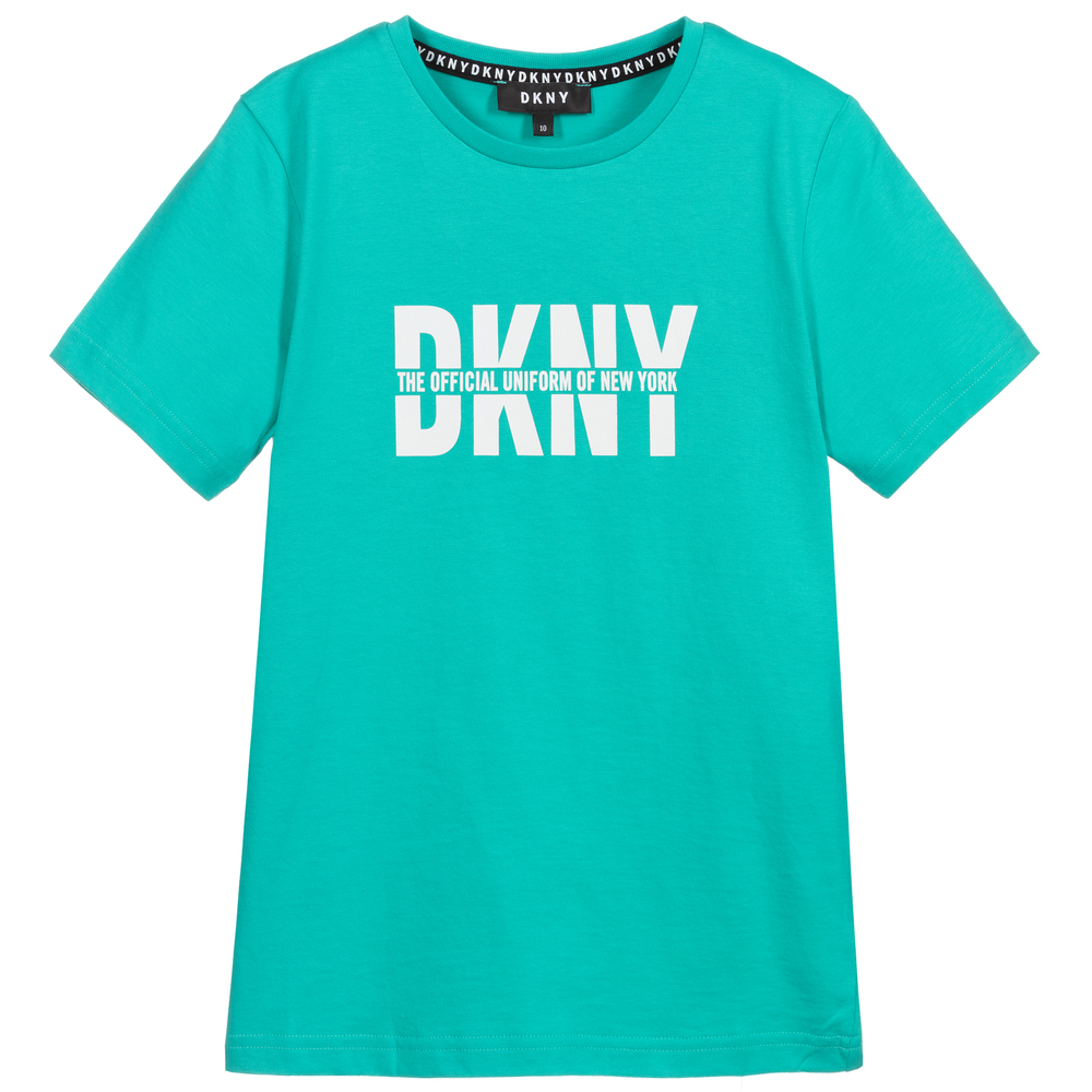 DKNY-Зеленая футболка для подростков | Childrensalon Outlet