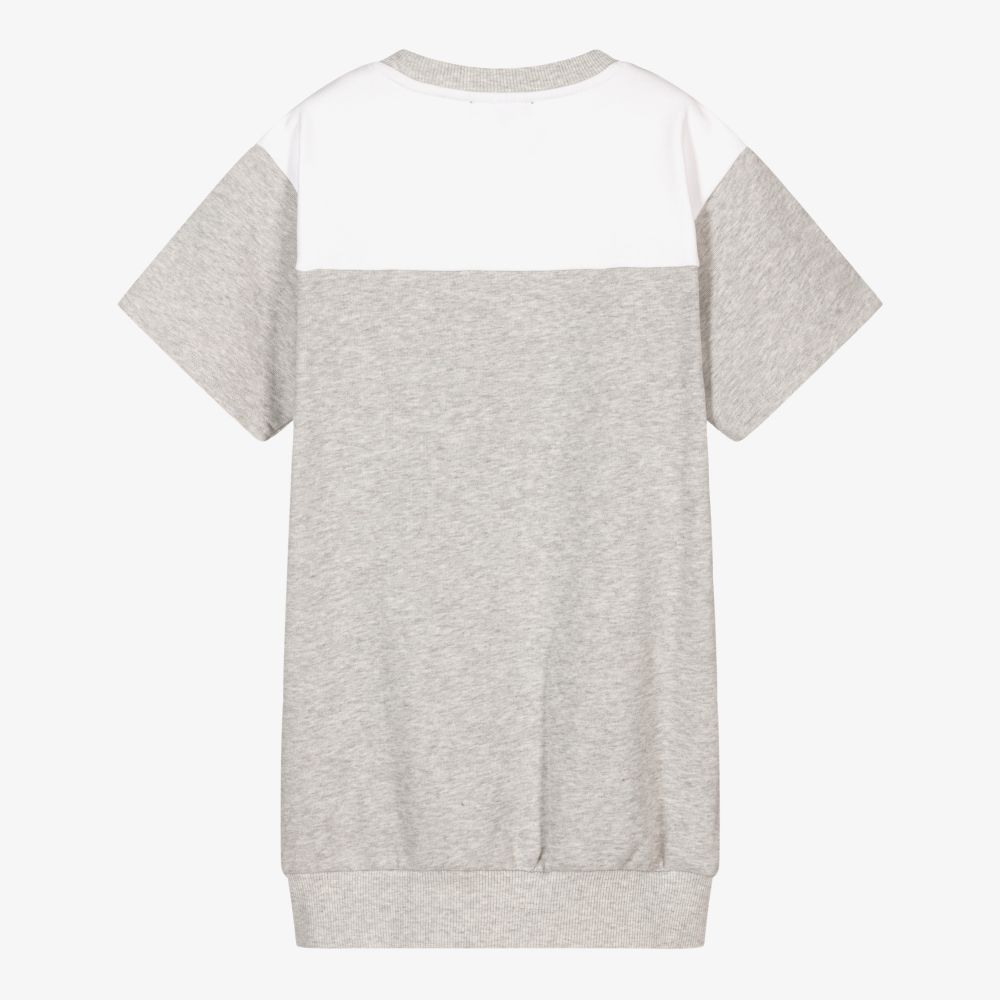 DKNY-Teen Grey & White Logo Dress | Childrensalon Outlet