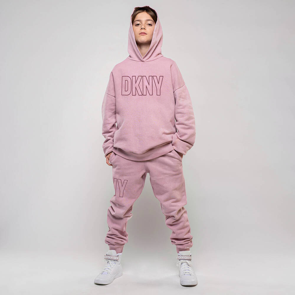 DKNY-Teen Lilac Pink Cotton Joggers | Childrensalon Outlet