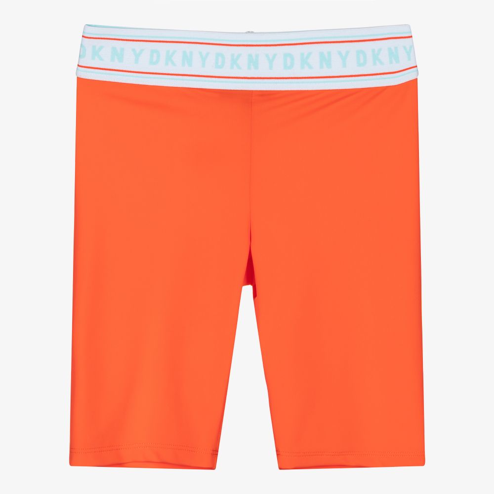 DKNY - Оранжевые велосипедные шорты для подростков | Childrensalon