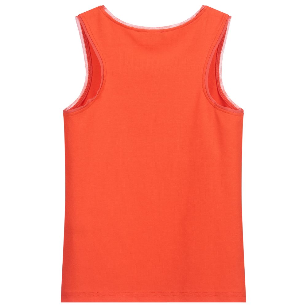 دكني-توب فيست تينز بناتي قطن جيرسي لون برتقالي | Childrensalon Outlet