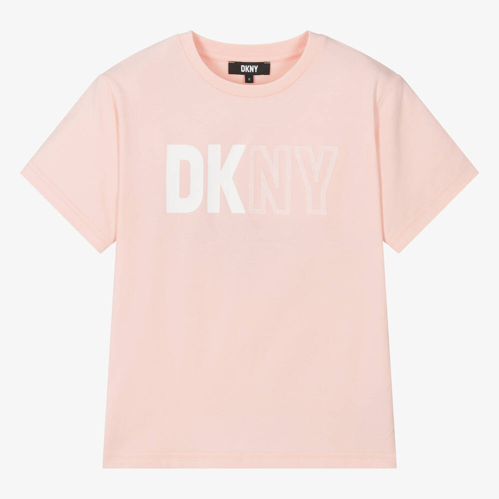 DKNY-Teen Pink Cotton T-Shirt | Childrensalon Outlet