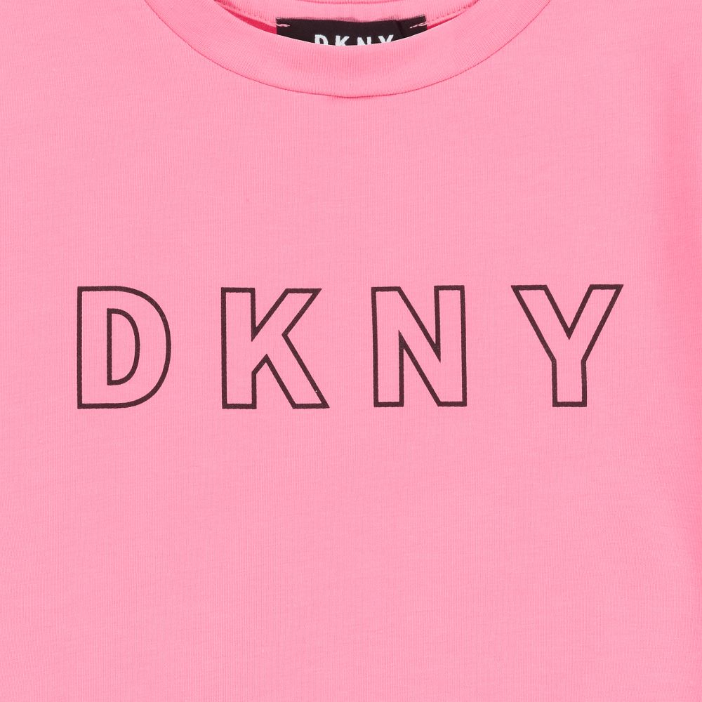 Details about   NWT DKNY 2pc set 3/4 sleeve shirt GIRL size 12M pink 