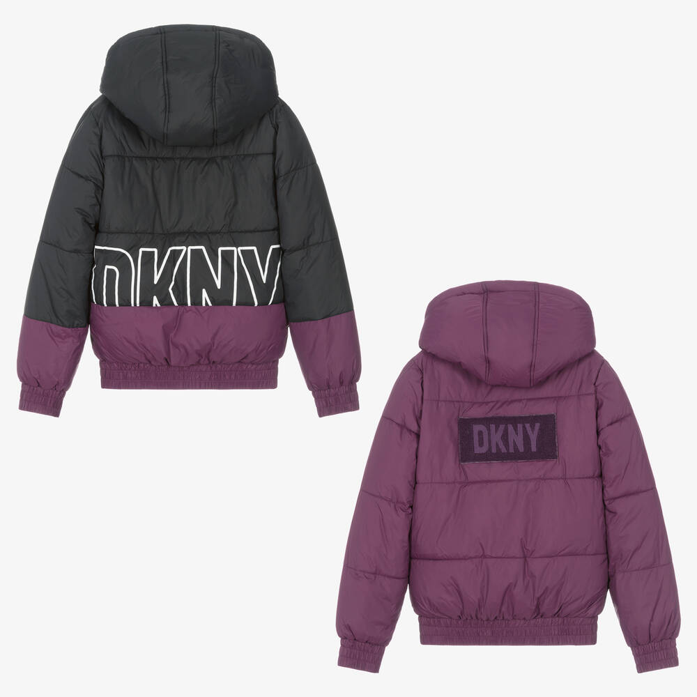 Dkny purple coat deals