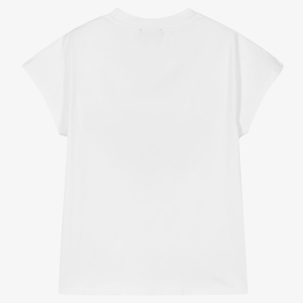 DKNY-Белая хлопковая футболка для подростков | Childrensalon Outlet
