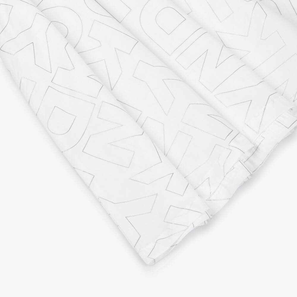 DKNY-White Aop Shirt Dress | Childrensalon Outlet