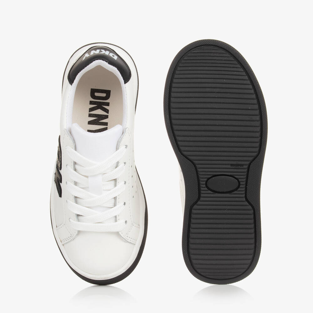 دكني-ترينرز بأربطة جلد لون أبيض | Childrensalon Outlet