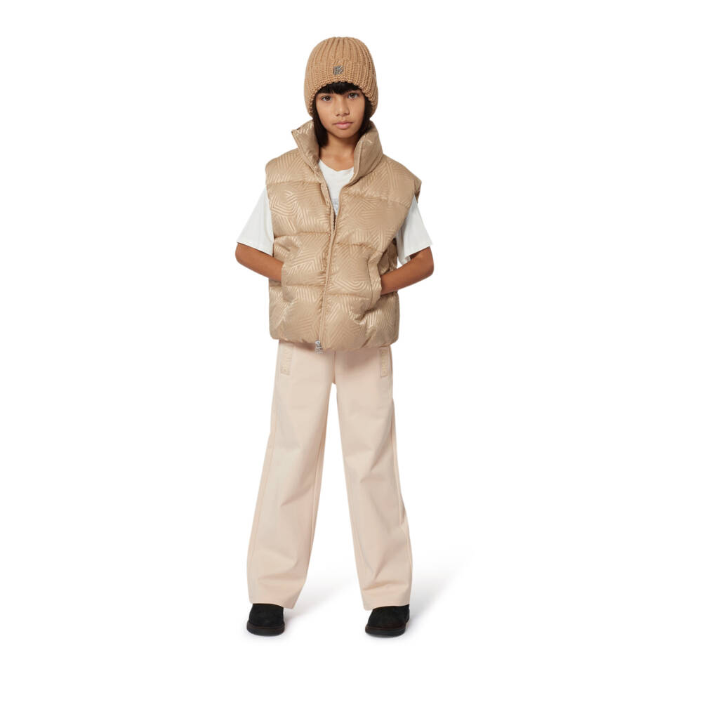 DKNY-White Logo Embroidery Ss T-shirt | Childrensalon Outlet