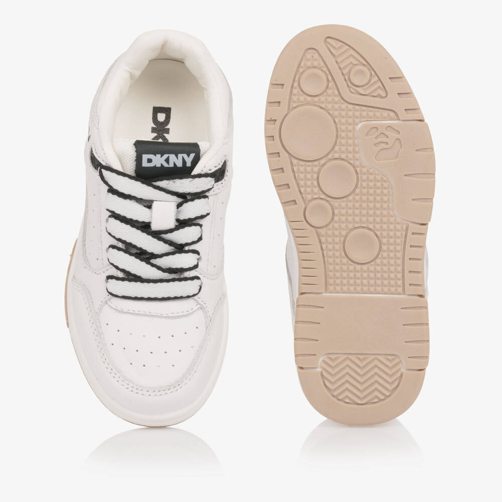 DKNY-White Logo Trainers | Childrensalon Outlet