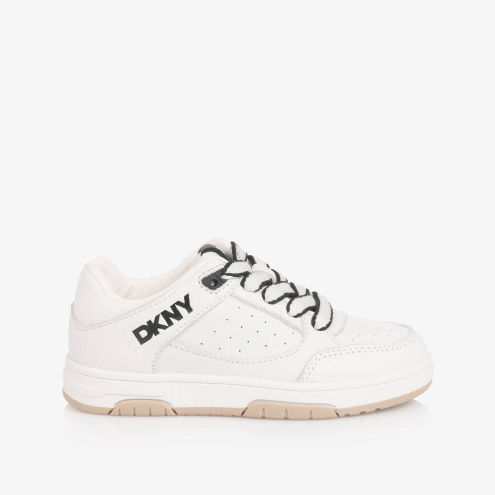 DKNY-White Logo Trainers | Childrensalon Outlet