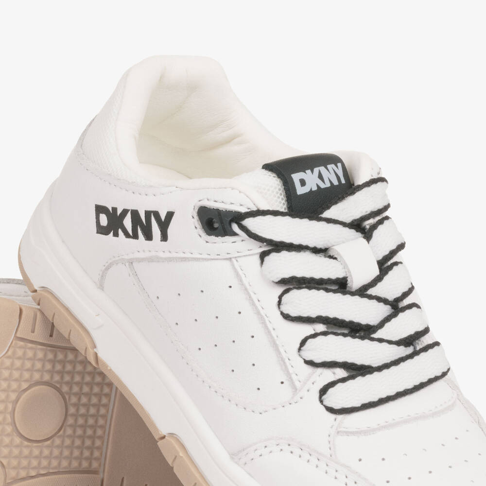 DKNY-White Logo Trainers | Childrensalon Outlet