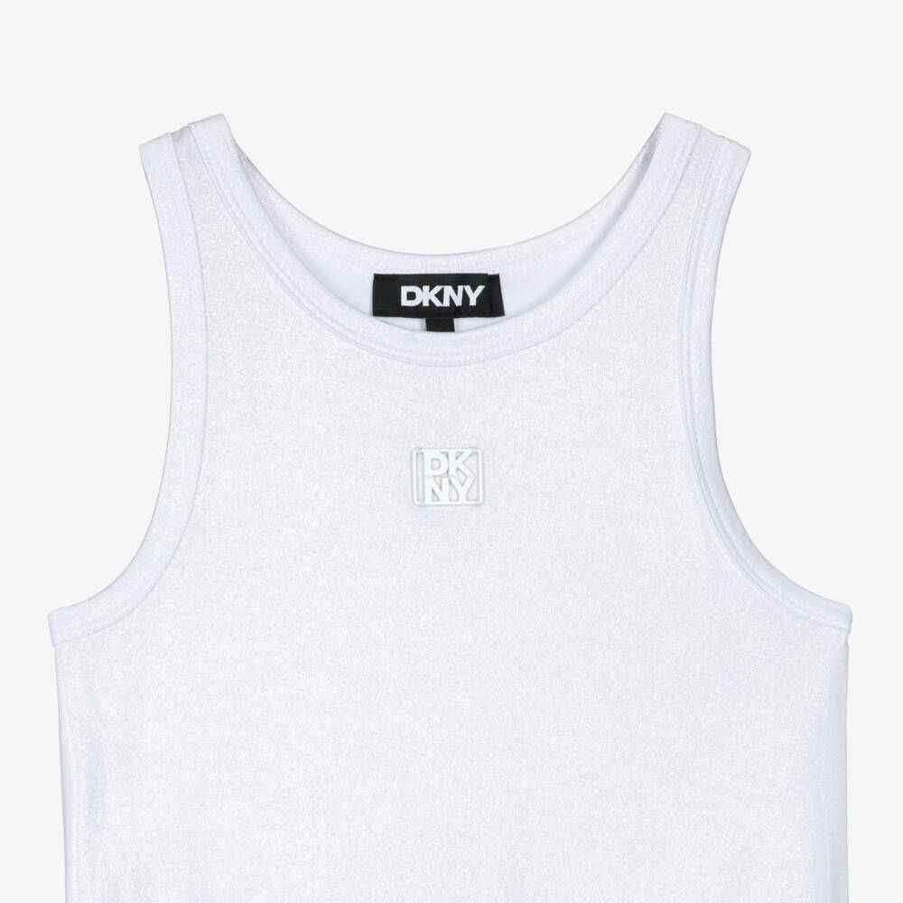 DKNY-White Midi Dress | Childrensalon Outlet