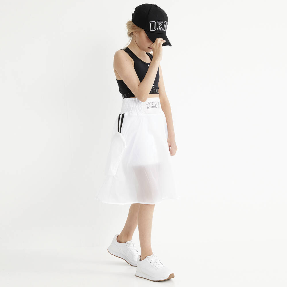 DKNY-White Parachute Nylon Skirt | Childrensalon Outlet