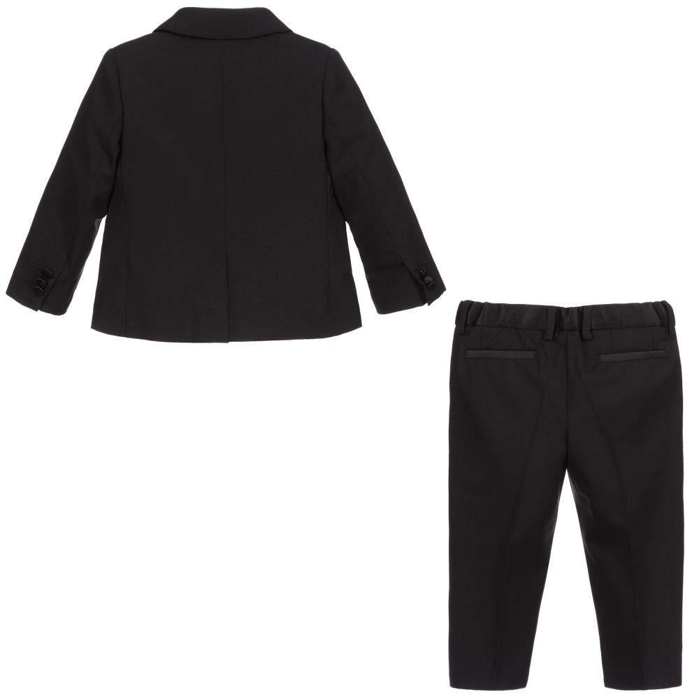 Dolce Gabbana Costume Noir En Laine Bebe Garcon Childrensalon Outlet Dolce Gabbana Costume Noir En Laine Bebe Garcon Childrensalon Outlet