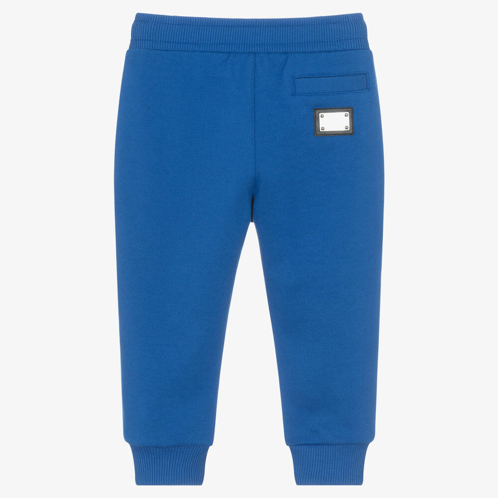 Dolce Gabbana Baby Boys Blue Cotton Joggers