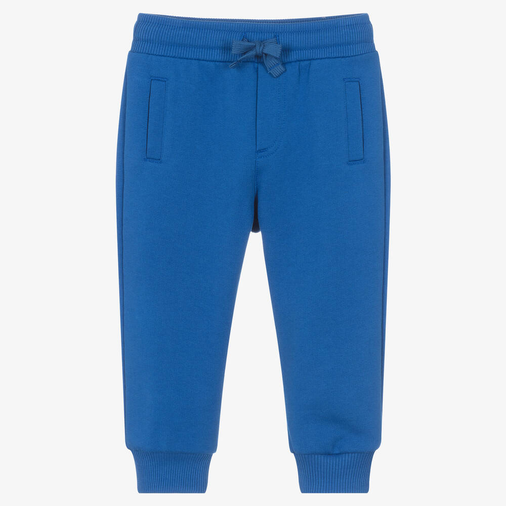 Dolce & Gabbana - Baby Boys Blue Cotton Joggers | Childrensalon