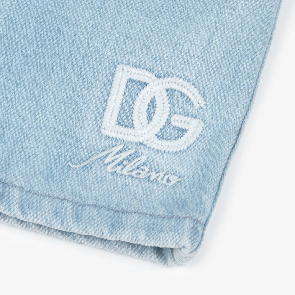 Dolce & Gabbana-شورت جينز أزرق فاتح للأولاد | Childrensalon Outlet