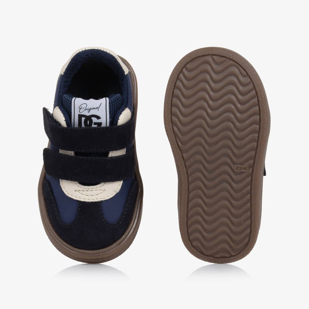 Dolce & Gabbana-Baby Boys Blue DG Original Trainers | Childrensalon Outlet