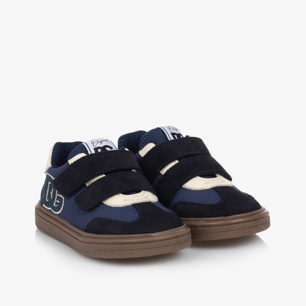 Dolce & Gabbana-Baby Boys Blue DG Original Trainers | Childrensalon Outlet