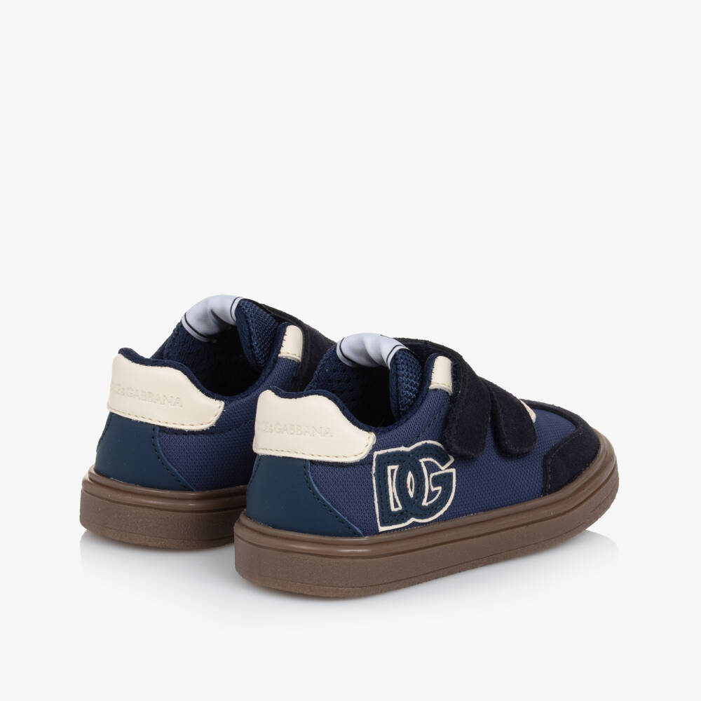 Dolce & Gabbana-Baby Boys Blue DG Original Trainers | Childrensalon Outlet