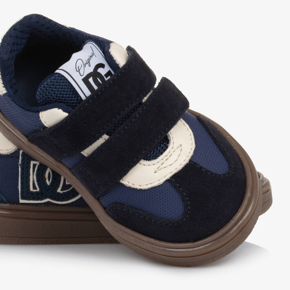 Dolce & Gabbana-Baby Boys Blue DG Original Trainers | Childrensalon Outlet