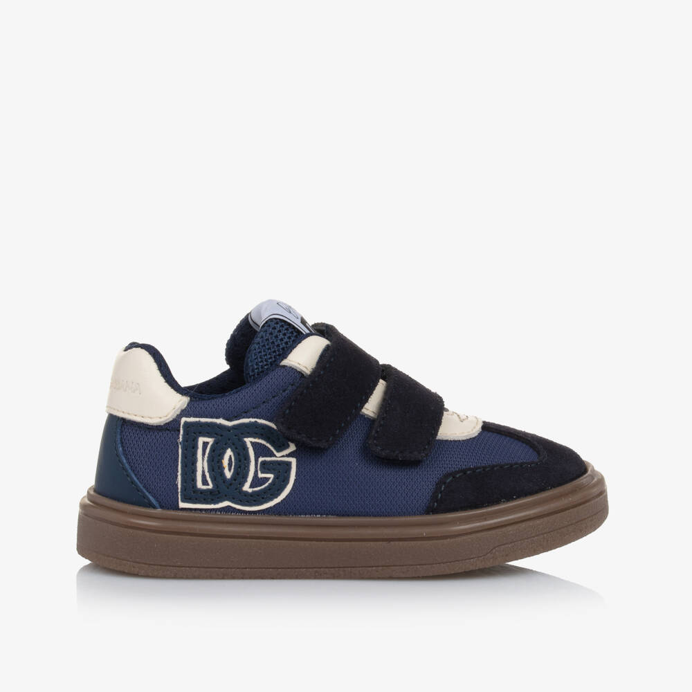 Dolce & Gabbana-Baby Boys Blue DG Original Trainers | Childrensalon Outlet