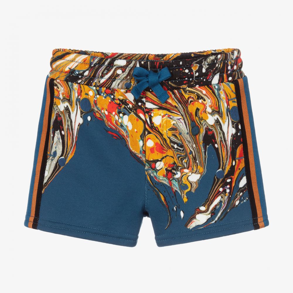 Dolce & Gabbana - Blau marmorierte Shorts für Babys (J) | Childrensalon