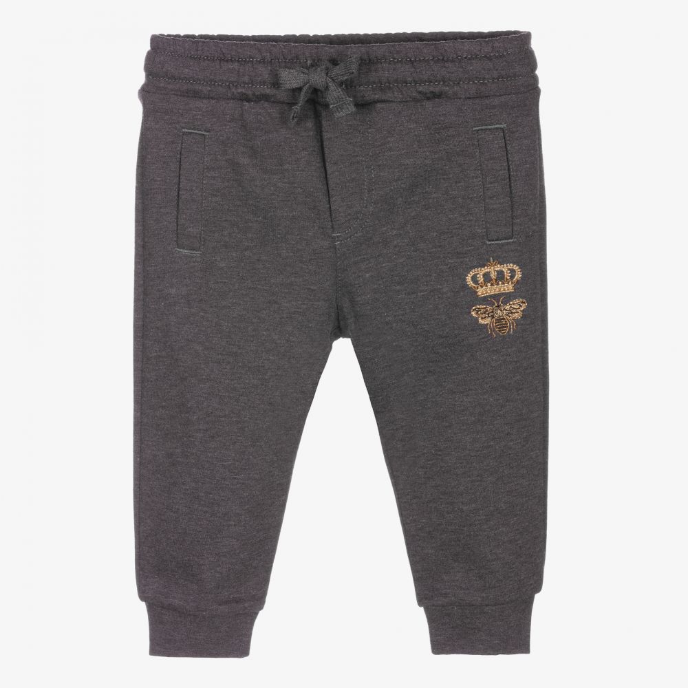 Dolce & Gabbana - Graue Baby-Jogginghose mit Biene (J) | Childrensalon